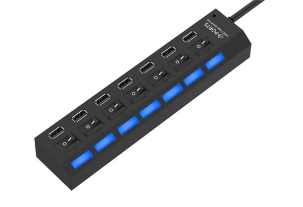 Adaptador USB 7 Puertos